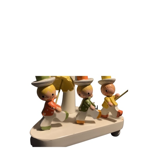 Vintage Nursery Originals Wooden Table Nursery Childrens Lamp 1978/3 Circus Guys - Picture 2 of 3